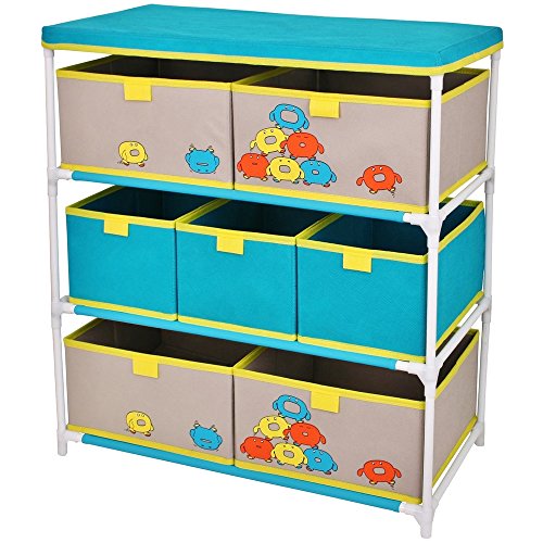 -meuble etagère 7 casiers compartiments de rang...