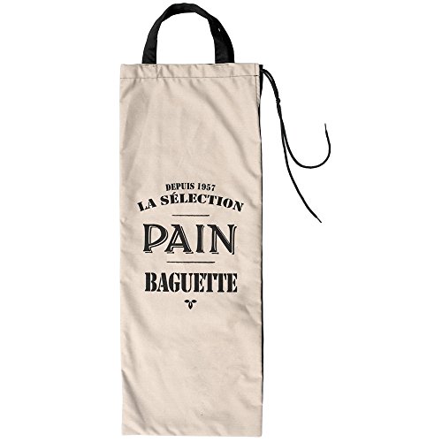 -sac a pain imprimé vintage décor bistrot doubl...