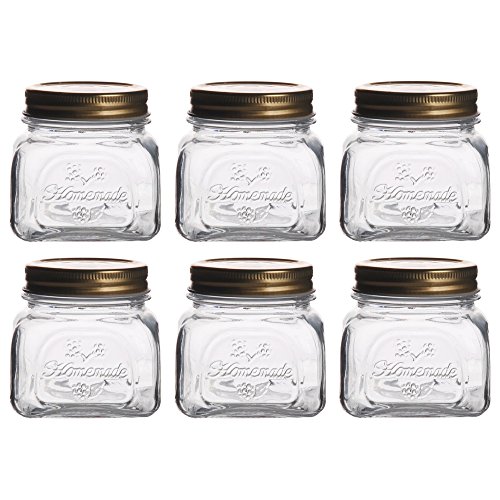 -lot set 6 bocaux a confiture pot a epices desi...