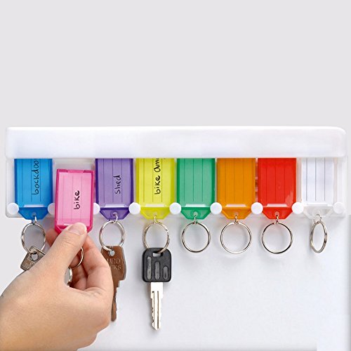 -support patère a clés mural 8 trousseaux avec ...