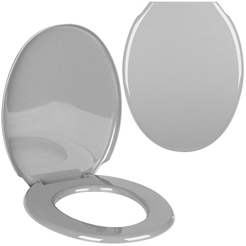-abattant de toilettes cuvette wc design uni gr...