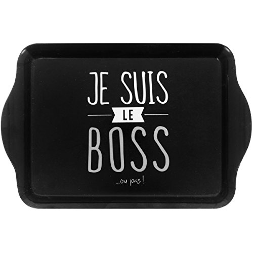 -plateau de service en mélamine inscription fun...