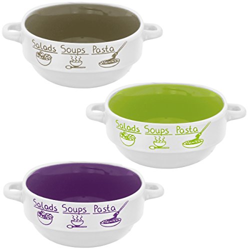 -set lot 3 bols empilables avec double anse des...