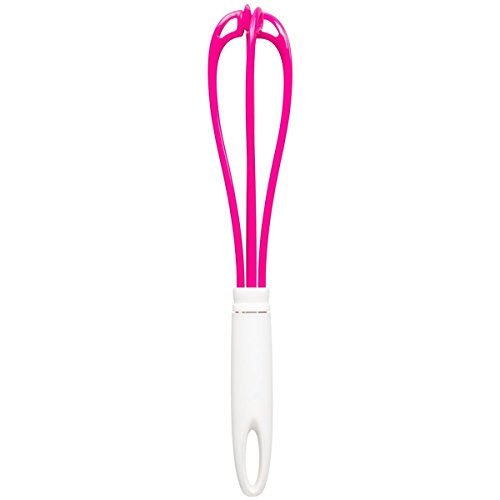 -fouet de cuisine pâtisserie rétractable rose