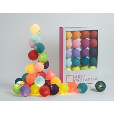 - guirlande lumineuse 20 boules colorées - modè...