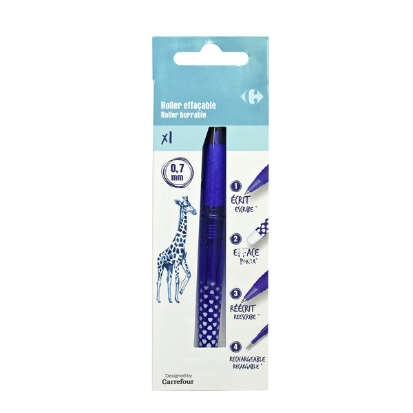 1 ROLLER EFFACABLE BLEU 
