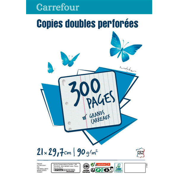 Lot de 300 copies simples ou doubles