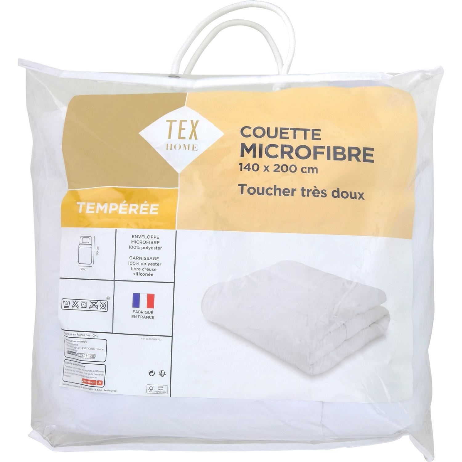 Couette blanche synthétique - 140x200cm TEX HOME 3613866680872 TEX HOME