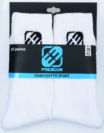 LOT DE 6 PAIRES DE CHAUSSETTES 