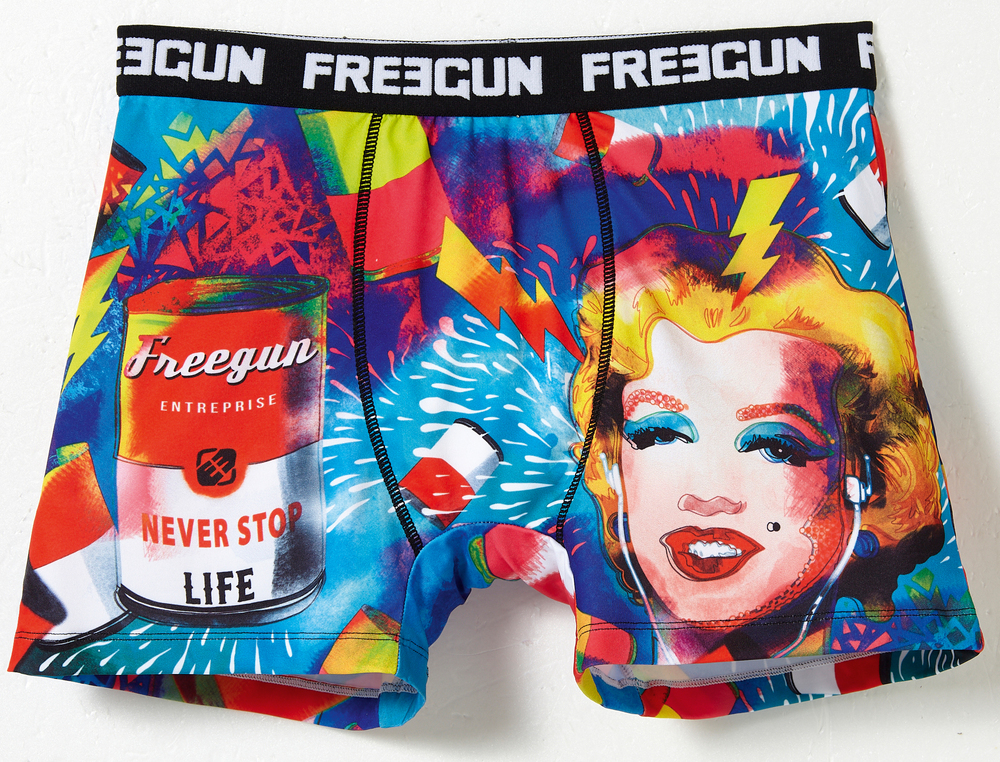 LOT DE 5 BOXERS HOMME “FREEGUN”