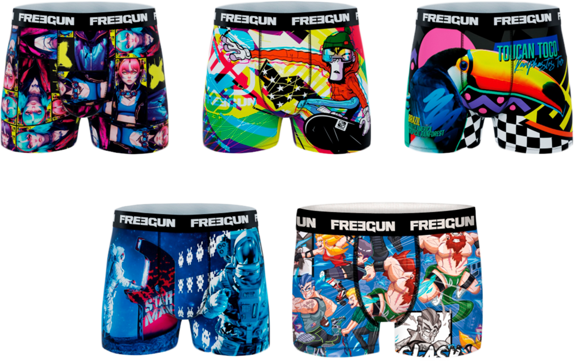 LOT DE 5 BOXERS HOMME
