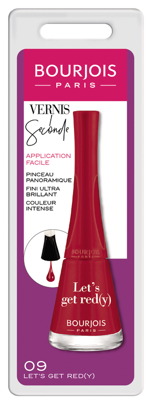 VERNIS À ONGLES 1 SECONDE  09 LET'S GET RED Bou...