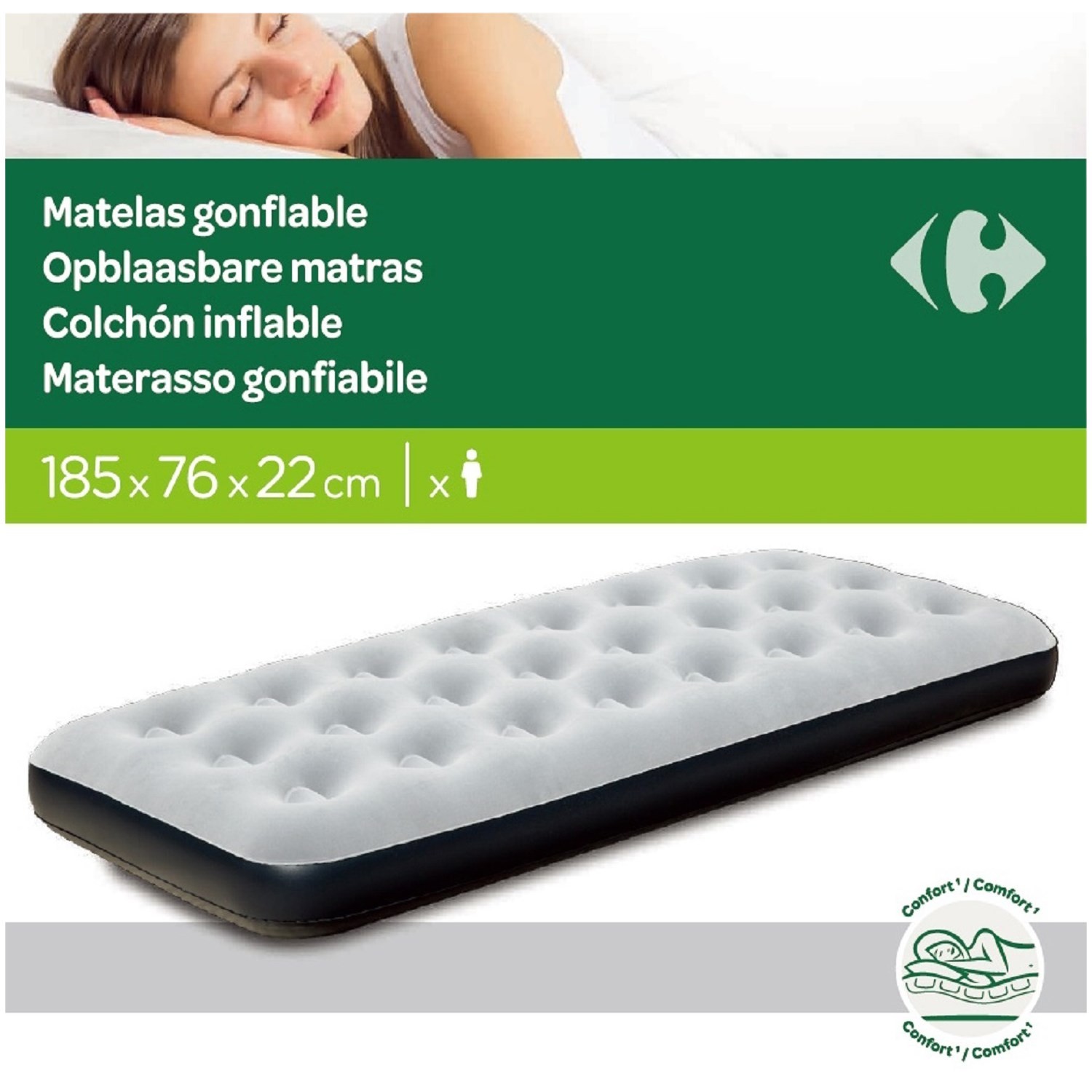 AIR BED - Matelas gonflable 1 place