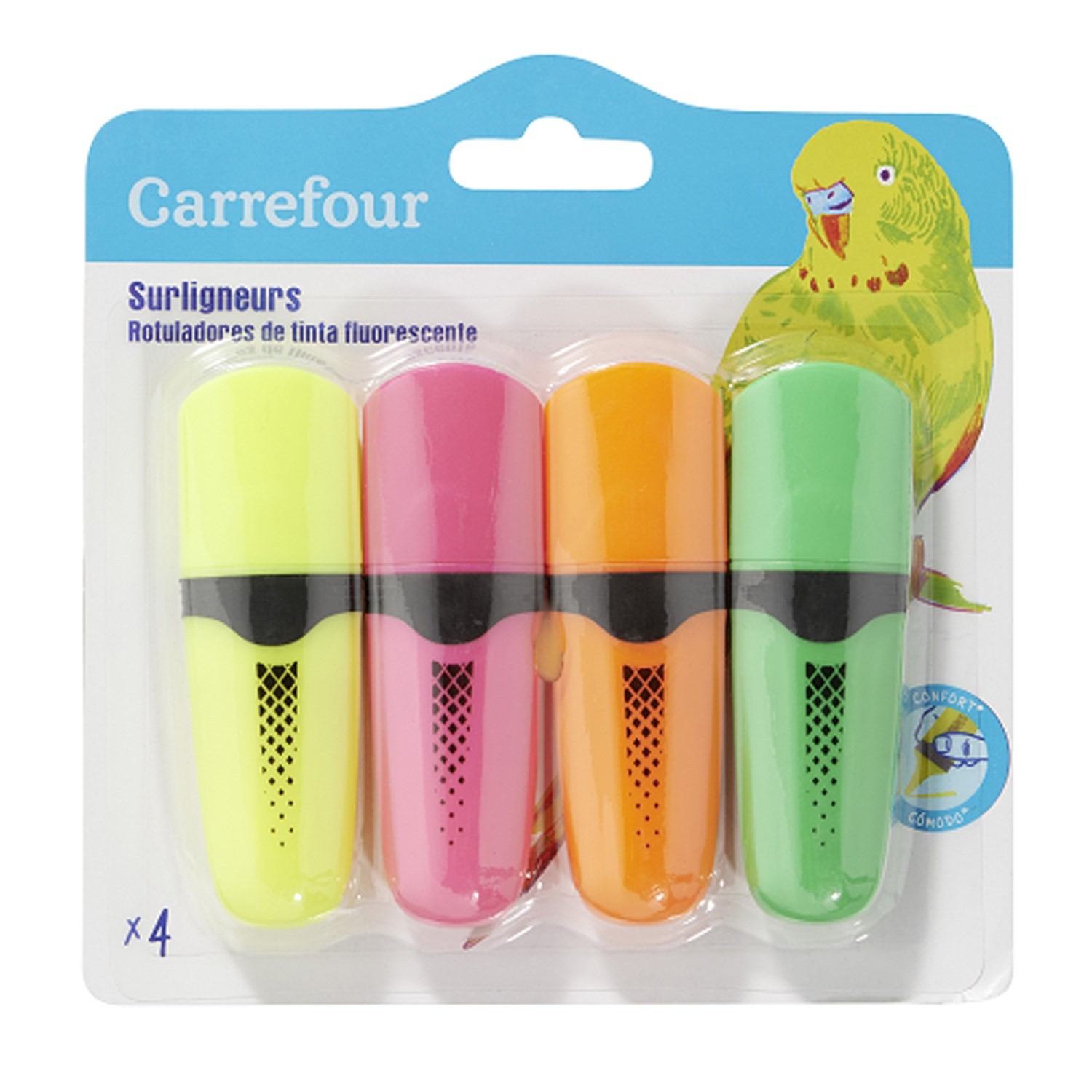 Mini surligneurs mini X4 CARREFOUR