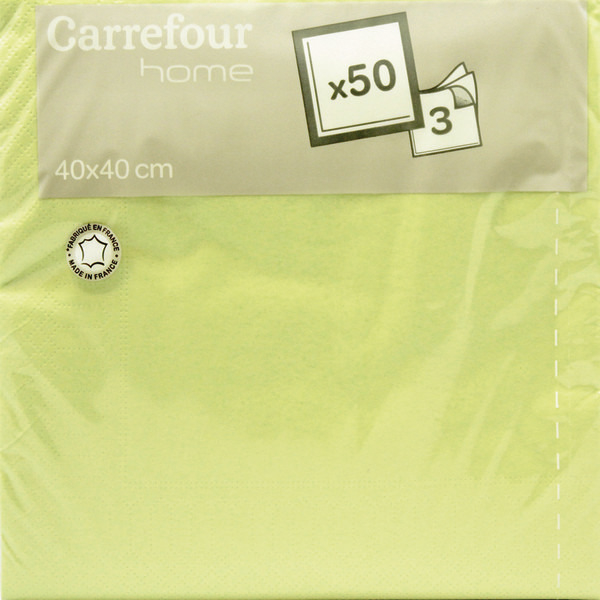 Lot de 50 serviettes 