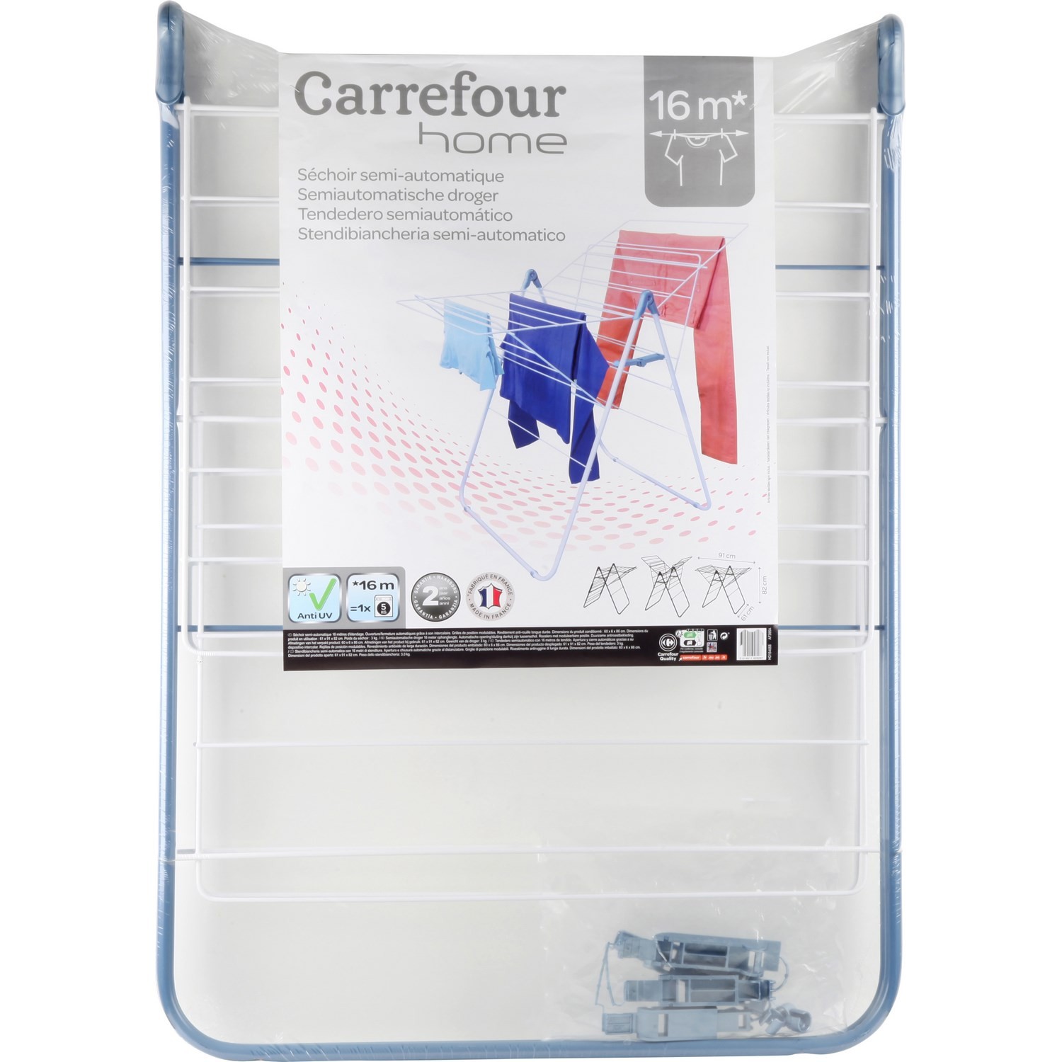 Séchoir semi-automatique 16 m CARREFOUR HOME
