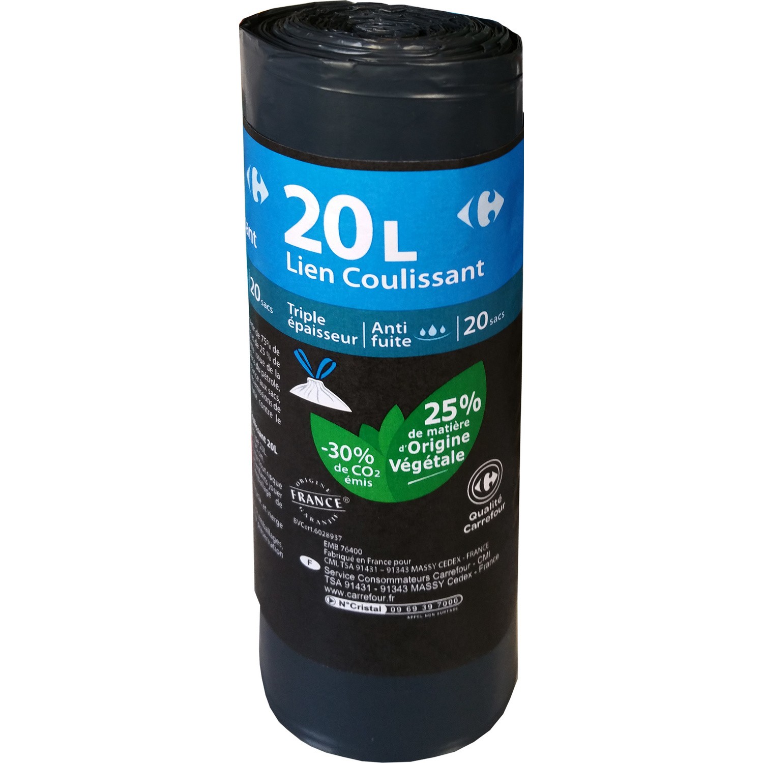 Sacs poubelle 20 l CARREFOUR