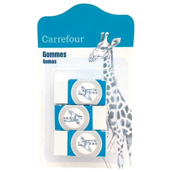 3 MINI GOMMES CARREFOUR
