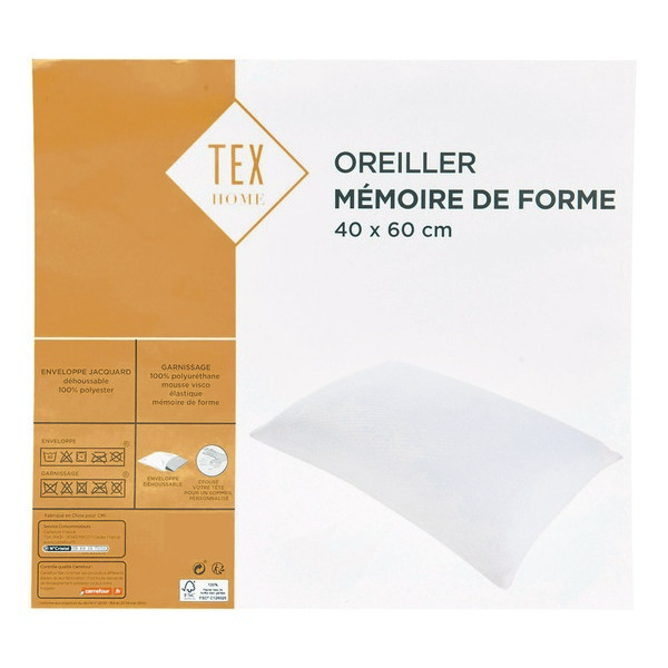 OREILLER MÉMOIRE DE FORME