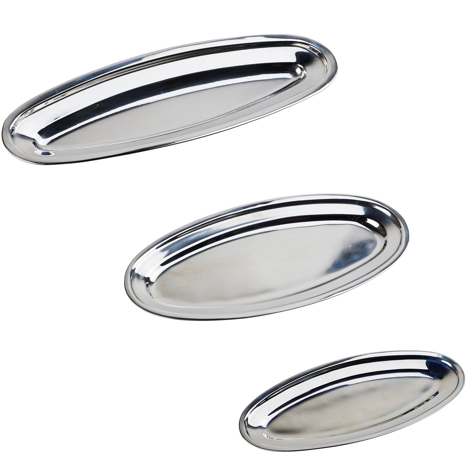 Plat oval inox CARREFOUR HOME