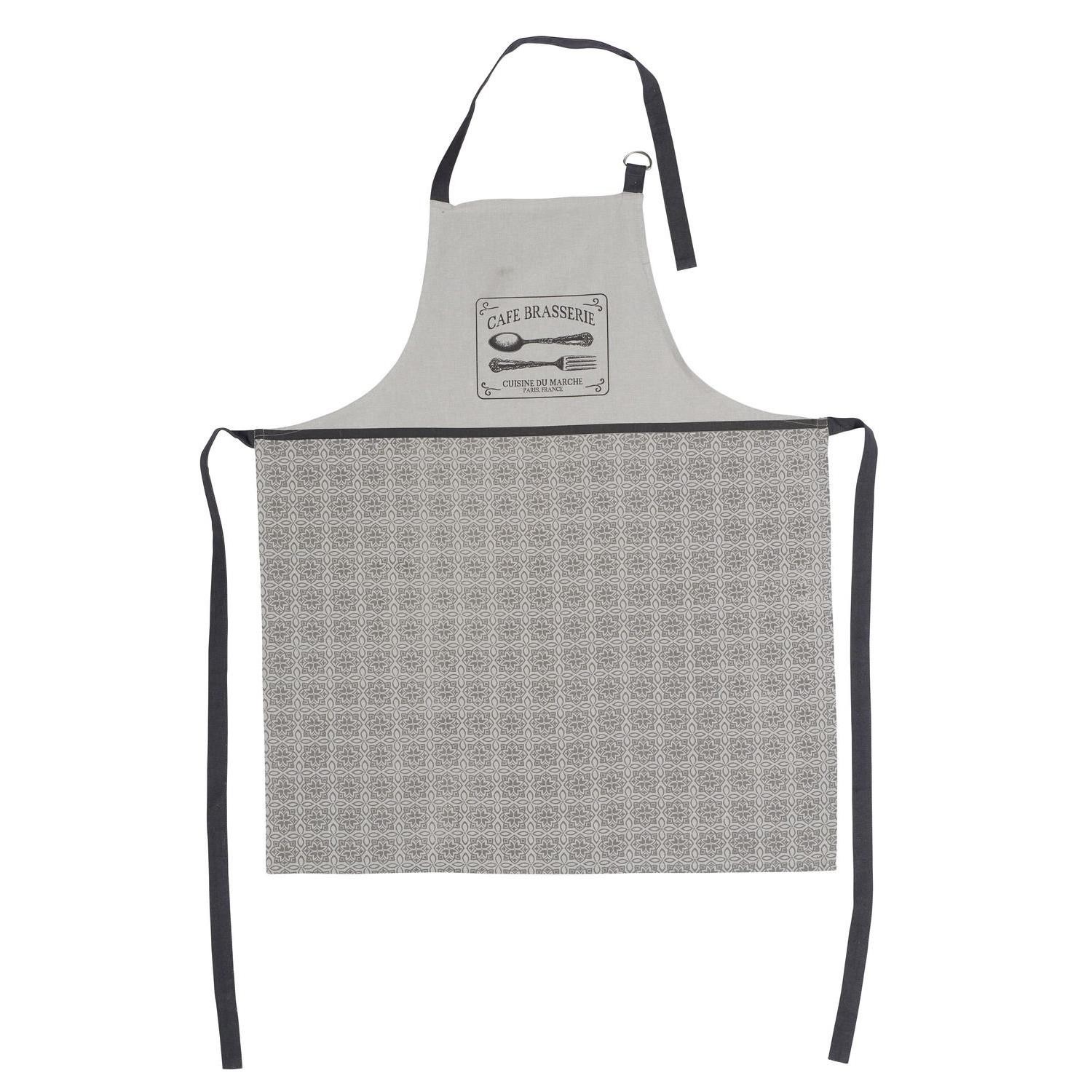 Tablier gris brasserie TEX HOME