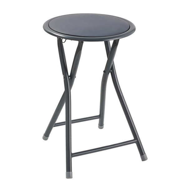 Tabouret pliant pvc gris