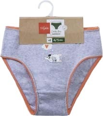 LOT DE 4 CULOTTES FILLE BIO “TISSAIA”
