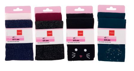 LOT DE 2 COLLANTS FILLE 