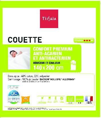 COUETTE ANTI-ACARIENS ALLERBAN® 14 X 200 CM