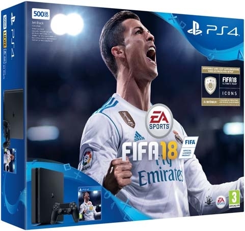 PACK CONSOLE PS4 500GO FIFA 18 + 2 JEUX 3614702078204 