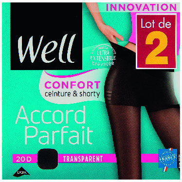 LOT DE 2 COLLANTS ACCORD PARFAIT TRANSPARENT WE...
