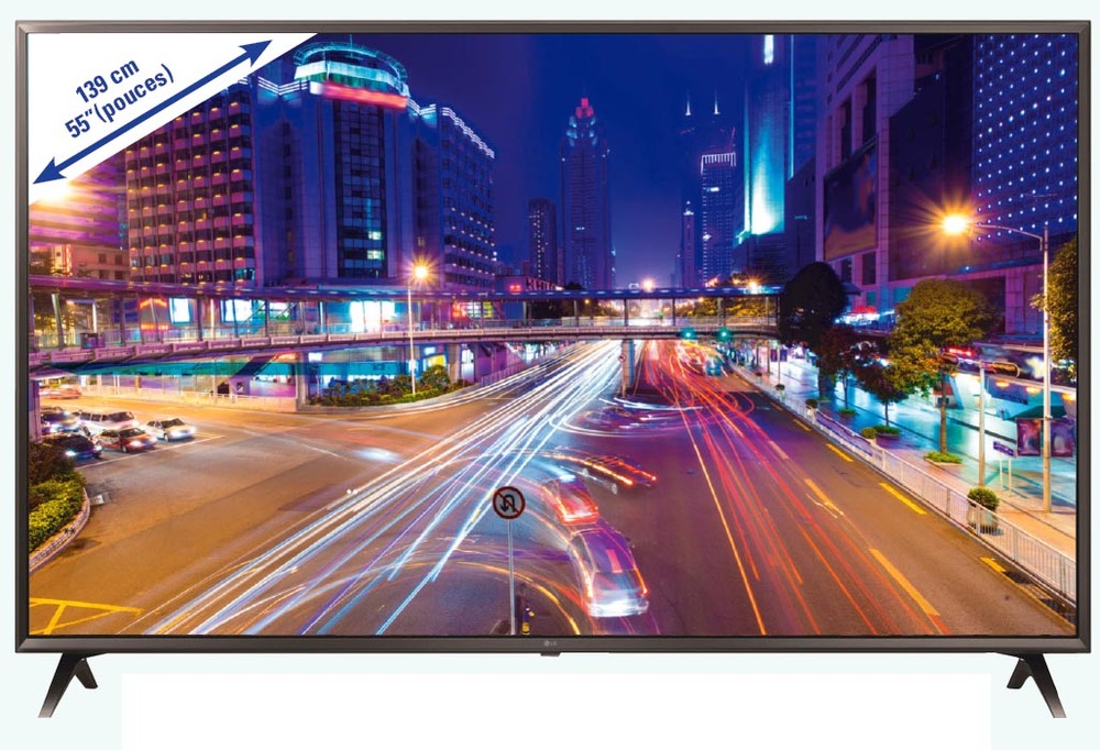 TÉLÉVISEUR LED ULTRAHD-4K + BARRE DE SON
