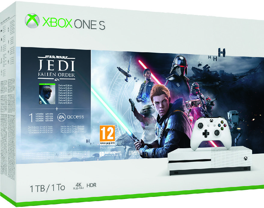 CONSOLE XBOX ONE S 1TO STAR WARSTM JEDI : FALLEN ORDER + CASQUE FILAIRE MS400 3614703507109 (3614703507109)