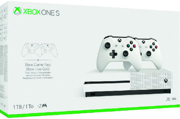 CONSOLE XBOX ONE S 1TO 2 MANETTES + FIFA 20 3614703512608 (3614703512608)