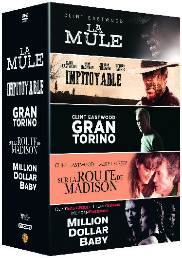  COFFRET CLINT EASTWOOD ACTEUR 5 FILMS code EAN 3614703537076 