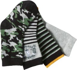 LOT DE 4 OU 5 MI-CHAUSSETTES UNIES OU FANTAISIE...