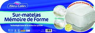 SURMATELAS MEMOIRE DE FORME 140 X 190 CM