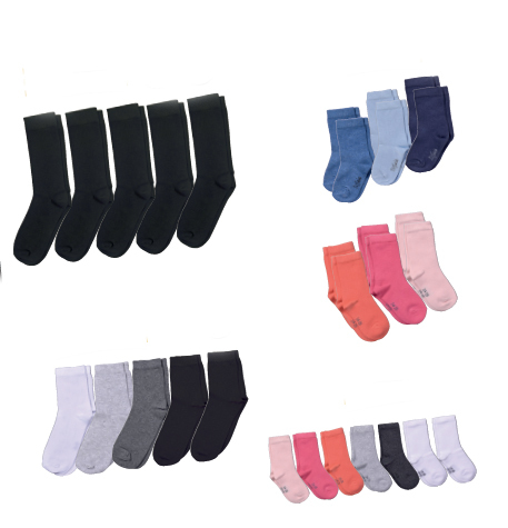 TISSAIA LOT DE 5,6 OU 7 PAIRES DE CHAUSSETTES COTON BIO* code EAN 3614704302741 