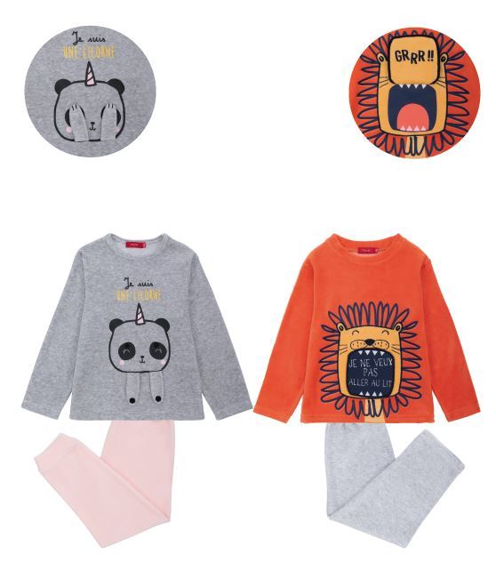 PYJAMA VELOURS ENFANT 