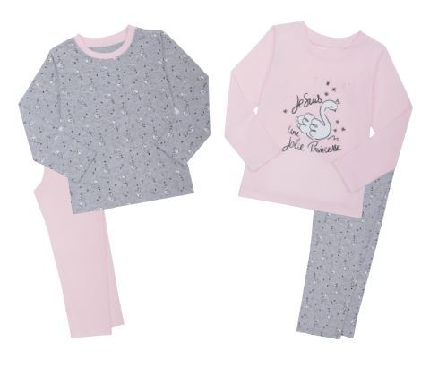 LOT DE 2 PYJAMAS ENFANT 