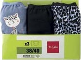  LE PACK DE 3 SLIPS OU BOXERS “TISSAIA” code EAN 3614704636198 