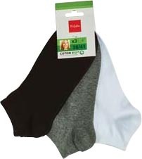 LOT DE 3 PAIRES DE CHAUSSETTES COURTES FEMME 