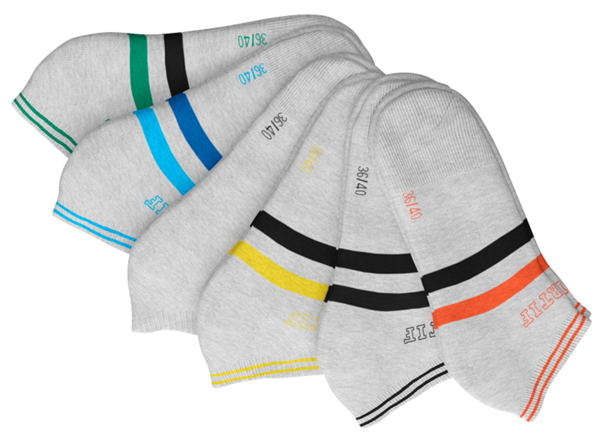 TISSAIA LOT DE 6 PAIRES DE CHAUSSETTES ENFANT code EAN 3614704850921 