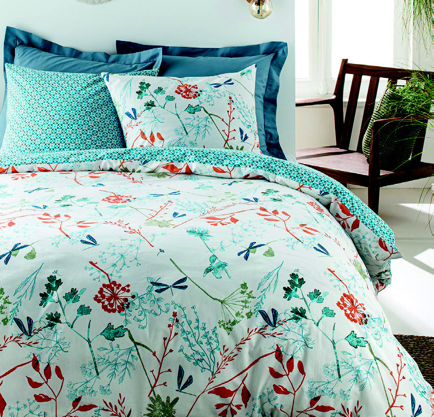 PARURE HOUSSE DE COUETTE 240X220 CM + 2 TAIES D...