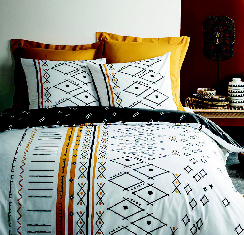 PARURE HOUSSE DE COUETTE 200X200 CM + 2 TAIES D...