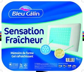 OREILLER MÉMOIRE DE FORME SENSATION FRAÎCHEUR 5...