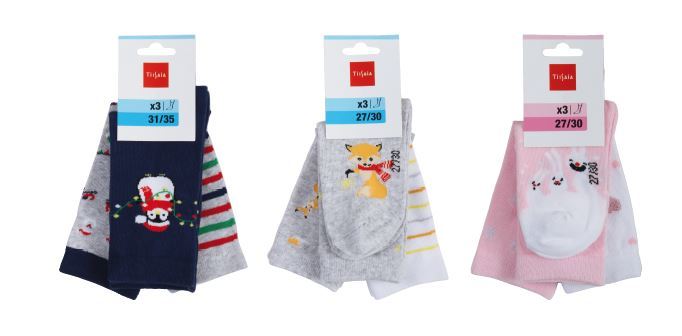 LOT DE 3 PAIRES DE CHAUSSETTES 