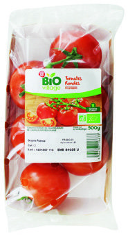 TOMATES RONDES EN GRAPPES BIO(5) “BIO VILLAGE”