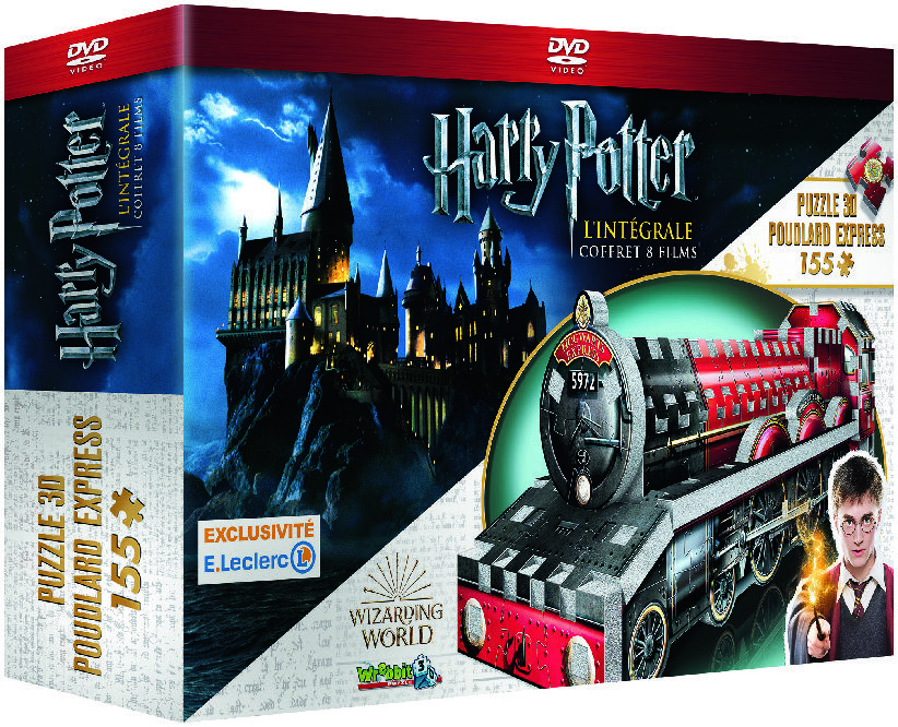 COFFRET INTÉGRALE HARRY POTTER 8 FILMS + PUZZLE 3D POUDLARD EXPRESS 155 PIÈCES 3614705807634 (3614705807634)