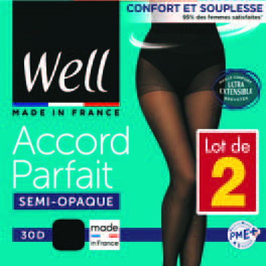 LOT DE 2 COLLANTS ACCORD PARFAIT SEMI-OPAQUE